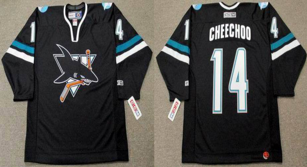 2019 Men San Jose Sharks #14 Cheechoo black CCM NHL jersey ->san jose sharks->NHL Jersey